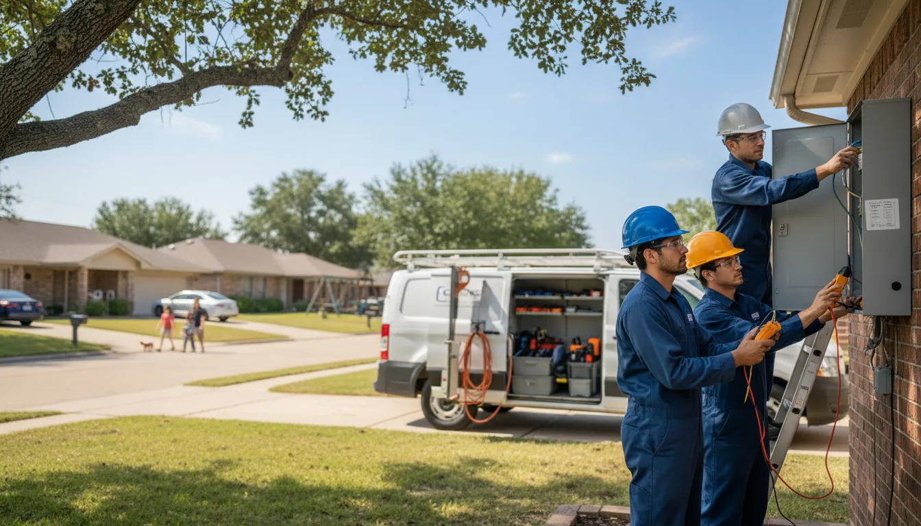 Certified electrician providing emergency electrical services in Giltner, NE